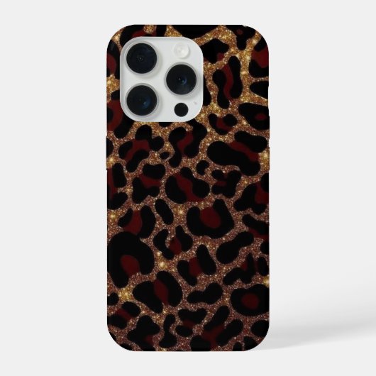 ヒョウ柄のスマホケース iPhoneケース (裏面)