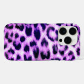 ヒョウ柄のフェイクファー ピンク Case-Mate iPhoneケース (裏面 (横))
