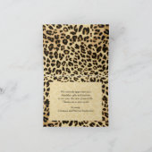 ヒョウ柄のリボン付サンクスノート サンキューカード (内部)