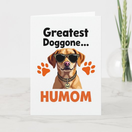 ヒョウ柄の仔犬のHUMOMカード カード (正面)