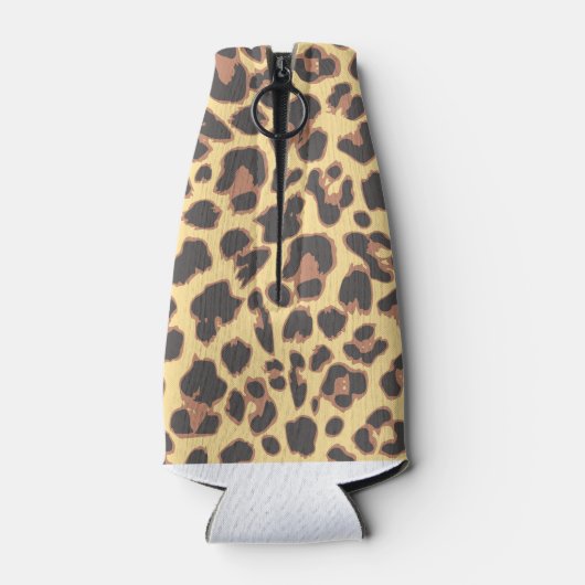 ヒョウ柄の動物の皮膚のパターン ボトルクーラー (裏面)