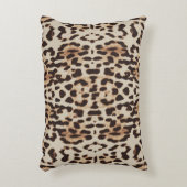 ヒョウ柄の動物柄 アクセントクッション (正面(垂直))