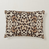 ヒョウ柄の動物柄 アクセントクッション (裏面)