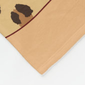 ヒョウ柄の唇の継ぎ目のない模様、チータの唇d フリースブランケット (角)