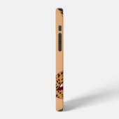 ヒョウ柄の唇 シームレス パターン iPhoneケース (左側面)