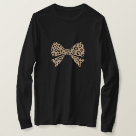 ヒョウ柄の弓 Tシャツ