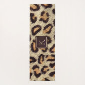 ヒョウ柄の毛のテクスチフェイクャヨガの茶色の斑点 ヨガマット (裏面)