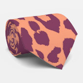ヒョウ柄の皮膚 ネクタイ (ロール)