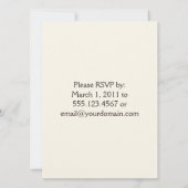 ヒョウ柄の結婚式後招待状 招待状 (裏面)