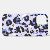 ヒョウ柄の継ぎ目がない。しし（紫）の肌のテクスチャ。 Case-Mate iPhoneケース (裏面 (横))