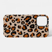ヒョウ柄の継ぎ目のない模様 iPhoneケース (裏面横)