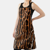 ヒョウ柄の背景テクスチャ エプロン (インサイチュ)