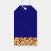 ヒョウ柄の野生動物さん縁どありがとう ギフトタグ (裏面)