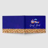 ヒョウ柄の野生動物縁ど類 ゲストブック (全面)