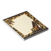 ヒョウ柄の靴パーソナライズされた ノートパッド (アングル)