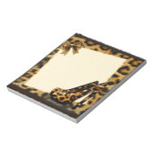 ヒョウ柄の靴パーソナライズされた ノートパッド (回転)