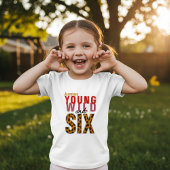 ヒョウ柄の6歳誕生日コーデ トドラーTシャツ