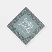 ヒョウ柄の60歳と背の高いパーティー スタンダードランチョンナプキン (角)