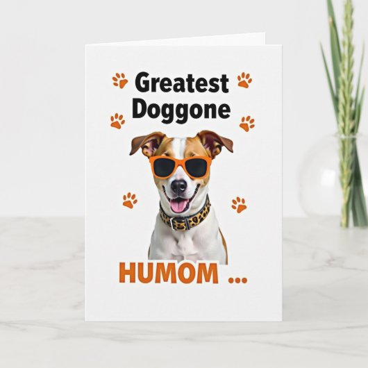 ヒョウ柄のDoggoneカード カード (正面)