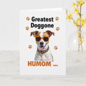 ヒョウ柄のDoggoneカード カード (黄色い花)