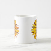 ヒョウ柄ひまわりGIGI コーヒーマグカップ (中央)