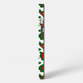 ヒョウ柄アグリークリスマス iPhoneケース (左側面)