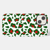 ヒョウ柄アグリークリスマス iPhoneケース (裏面横)