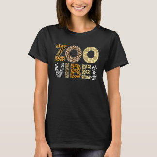 ヒョウ柄アニマルプリントサファリ野生動物アニ Tシャツ