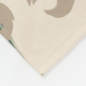 ヒョウ柄アニマルプリント継ぎ目無しデザイン フリースブランケット (角)