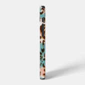 ヒョウ柄イラスト、動物柄  iPhoneケース (左側面)