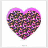 ヒョウ柄カーデカール シール (シート)