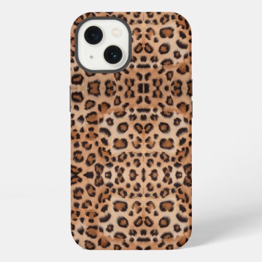 ヒョウ柄ケースで個性的に iPhoneケース (裏面)
