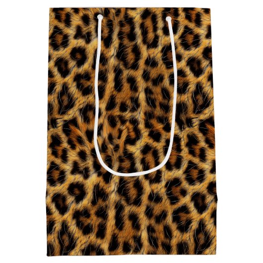 ヒョウ柄サファリパーティー ID1153 ミディアムペーパーバッグ (裏面)