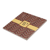 ヒョウ柄シェブロンタイル タイル (側面)