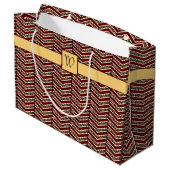 ヒョウ柄シェブロン抱き枕 ラージペーパーバッグ (裏面アングル)