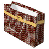 ヒョウ柄シェブロン抱き枕 ラージペーパーバッグ (正面アングル)