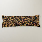 ヒョウ柄ジャングルオリジナルブラウン ボディピロー (裏面)