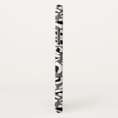 ヒョウ柄ジャングルモノクロ Case-Mate iPhoneケース (裏面/右)