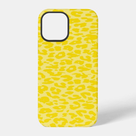 ヒョウ柄スキンイエロー iPhoneケース (裏面)