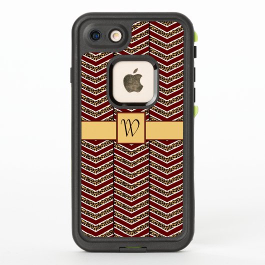 ヒョウ柄チェブロン Lifeproof カバー (裏面)