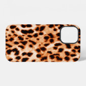 ヒョウ柄テクスチャー iPhoneケース (裏面横)
