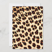 ヒョウ柄パーティー招待状 招待状 (裏面)