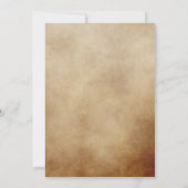 ヒョウ柄パープルハートきらきら光る卒業パーティー 招待状 (裏面)