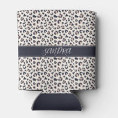 ヒョウ柄ピンク名前をカスタムする 缶クーラー (裏面)