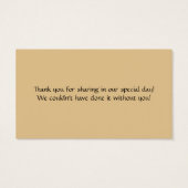 ヒョウ柄フェイク付きリボン玉結婚式の引き出物 (裏面)