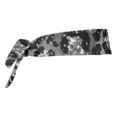 ヒョウ柄ブラックとシルバーグレー タイヘッドバンド (回転270)