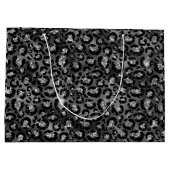 ヒョウ柄ブラックとシルバーグレー ラージペーパーバッグ (裏面)