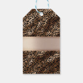 ヒョウ柄ブラックブロンズモノグラム ギフトタグ (裏面)