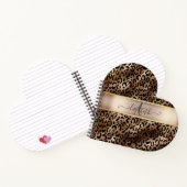 ヒョウ柄ブラックブロンズモノグラム ノートブック (内部)