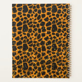 ヒョウ柄ブラック金ゴールドグリッター2024 プランナー手帳 (裏面)